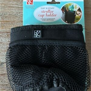 JL Childress Black Stroller Cup Holder